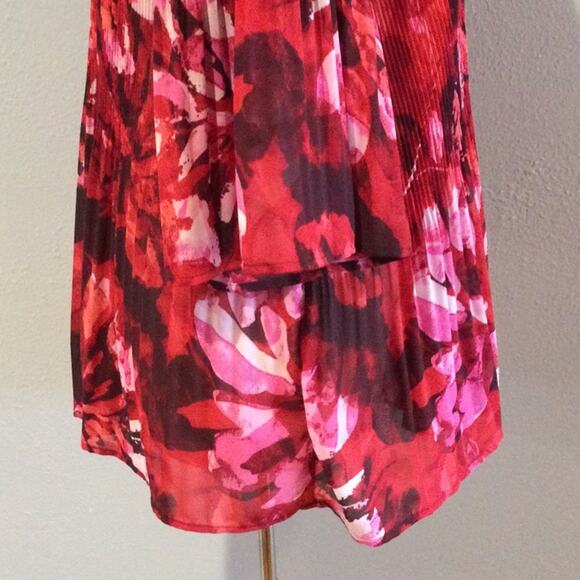 Catherine's Colorful Sheer Crinkle Stretch  Bell Sleeve Tunic Top 2X (22-24) - Picture 7 of 16